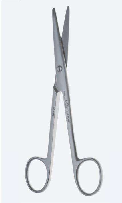 Ножиці, хірургічні, "Mayo-Stille", дисекційні, прямі, тупокінцеві, загальна довжина 170 мм, 6 3/4". Бренд - Asanus Medizintechnik Gmb, Німеччина